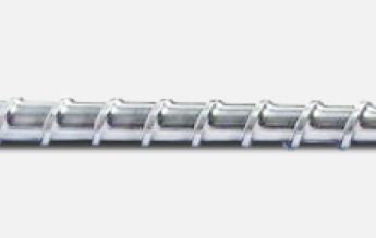 Bi-metallic screw for improved wear resistance